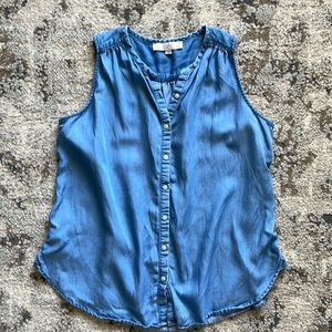 LOFT Chambray Tank